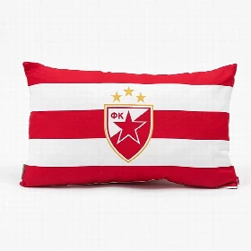 Ukrasni jastuk Crvena zvezda Pruge 50x30 cm